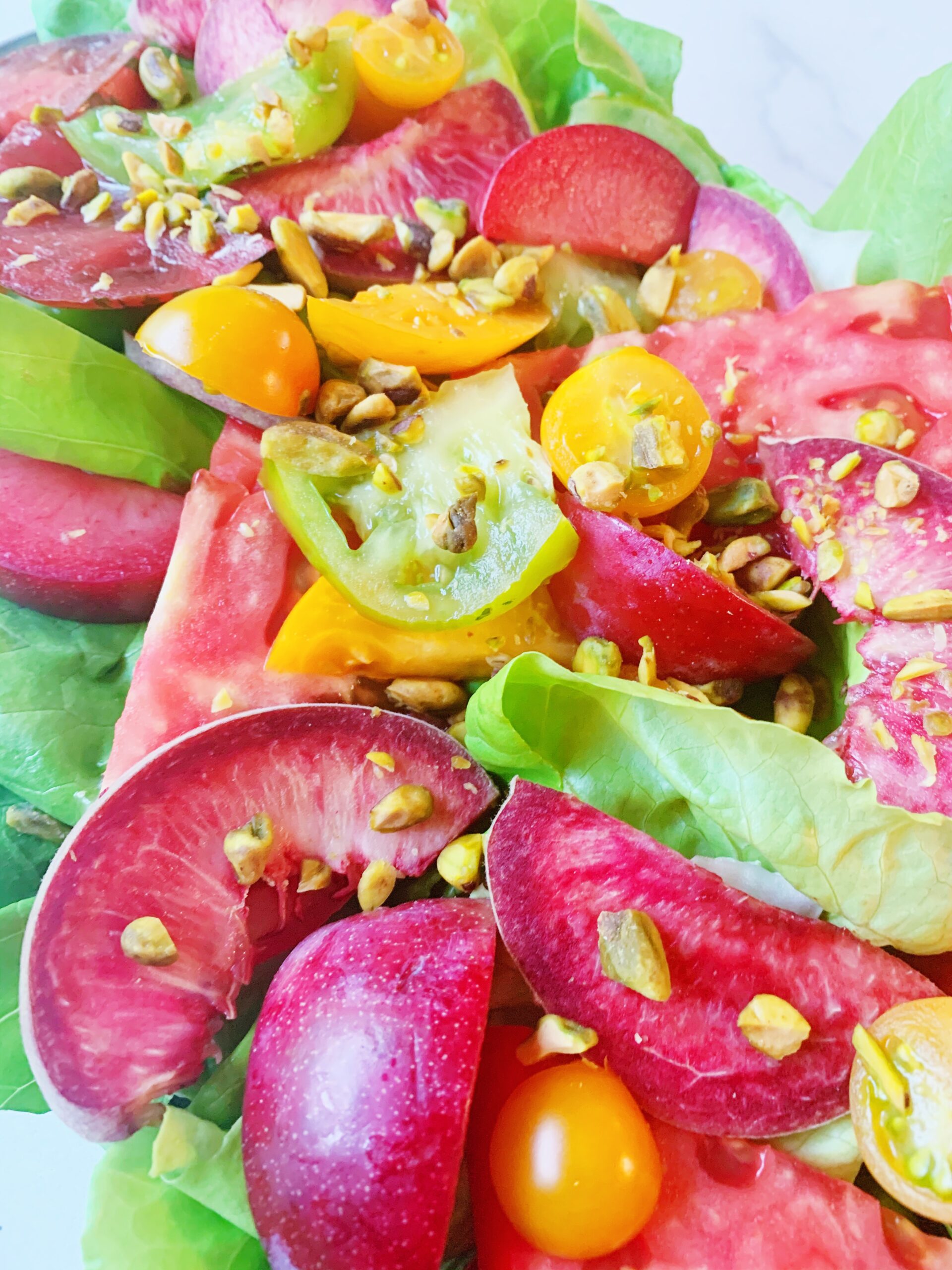 Farmer's Market Salad with Sweet Basil Vinaigrette