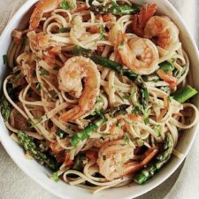 Shrimp & Asparagus Pasta