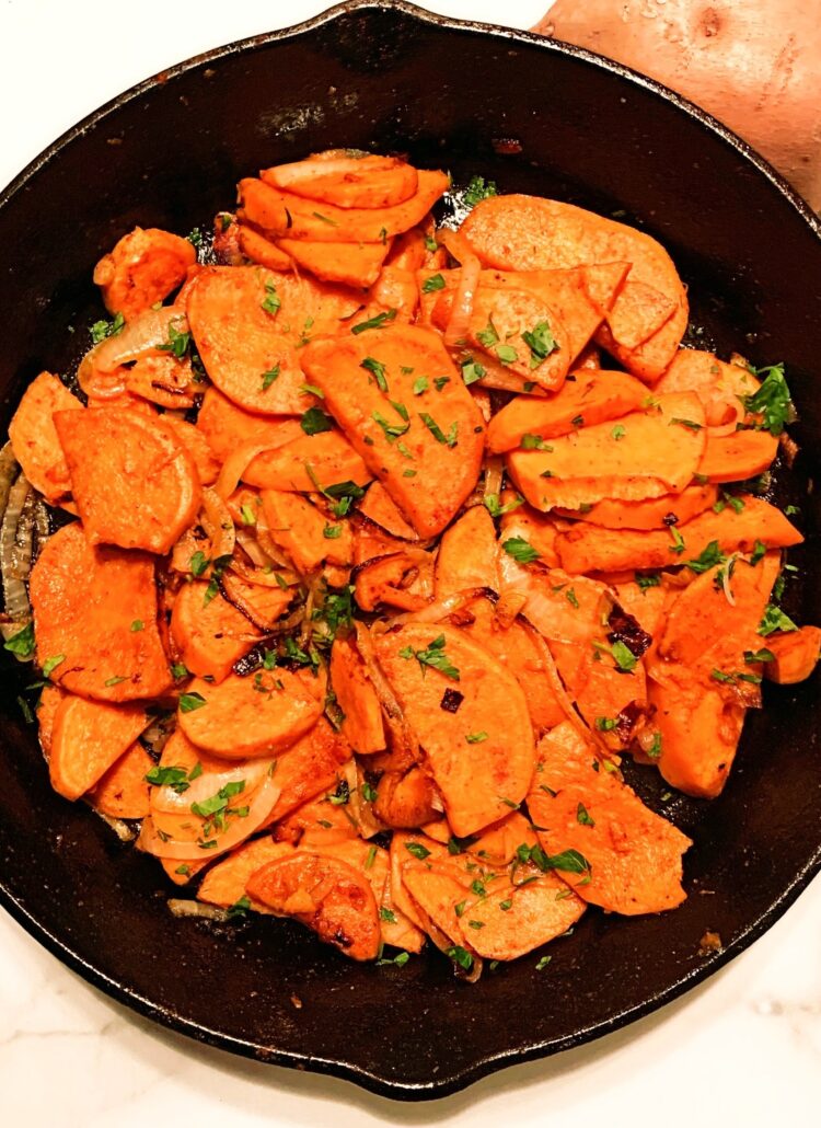 Spicy Sweet Potatoes & Onions
