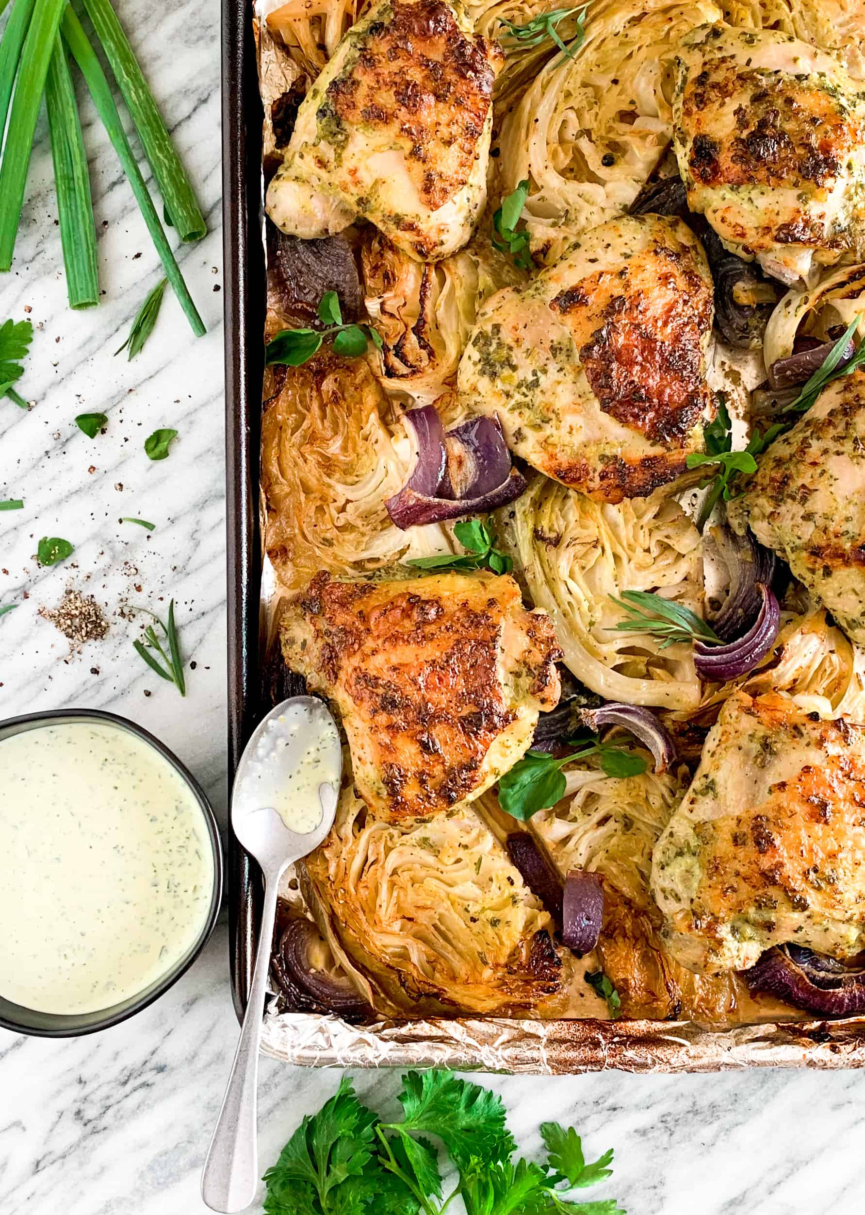 Green Goddess Sheet Pan Dinner