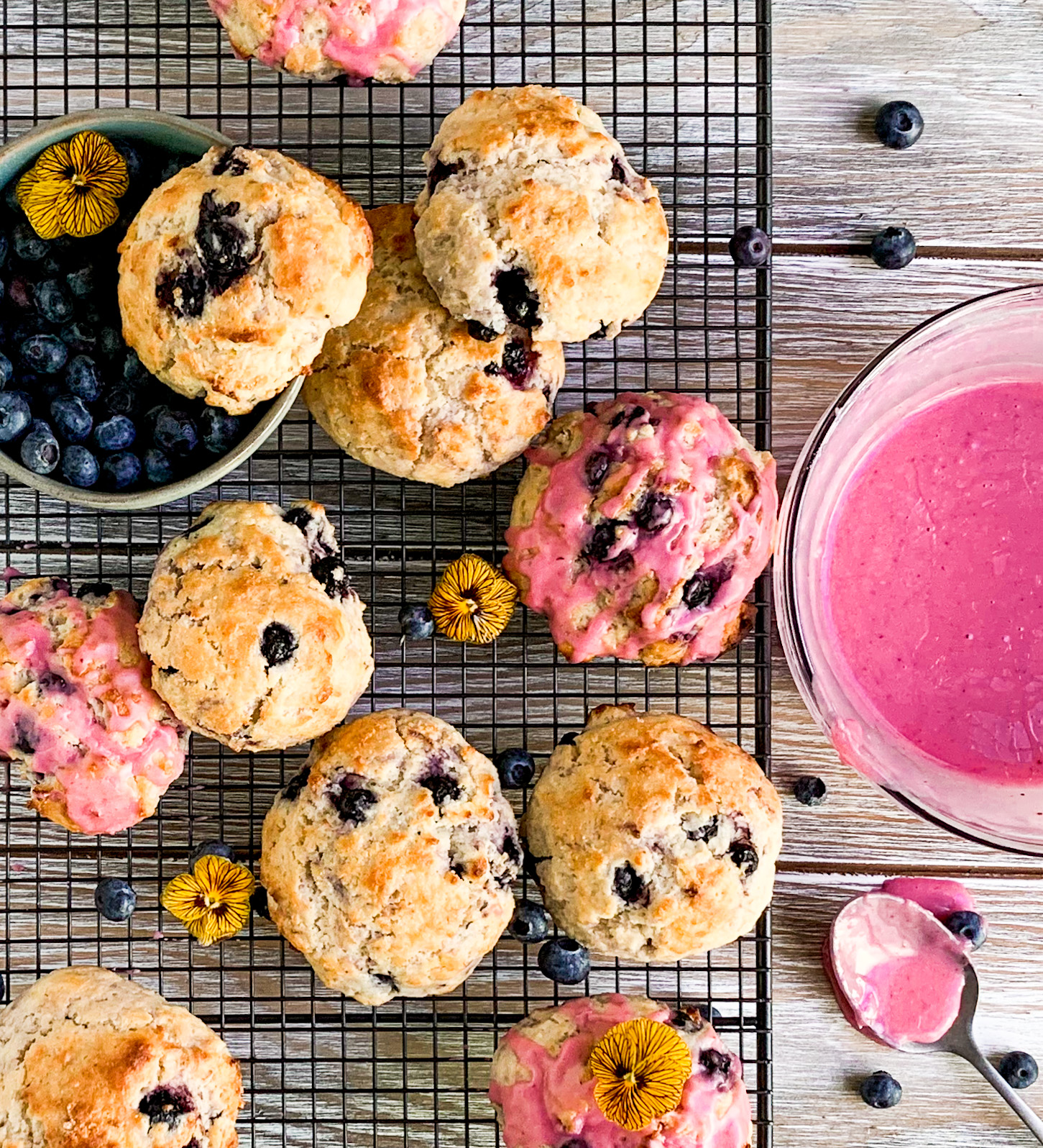 Blueberry Drop Biscuits