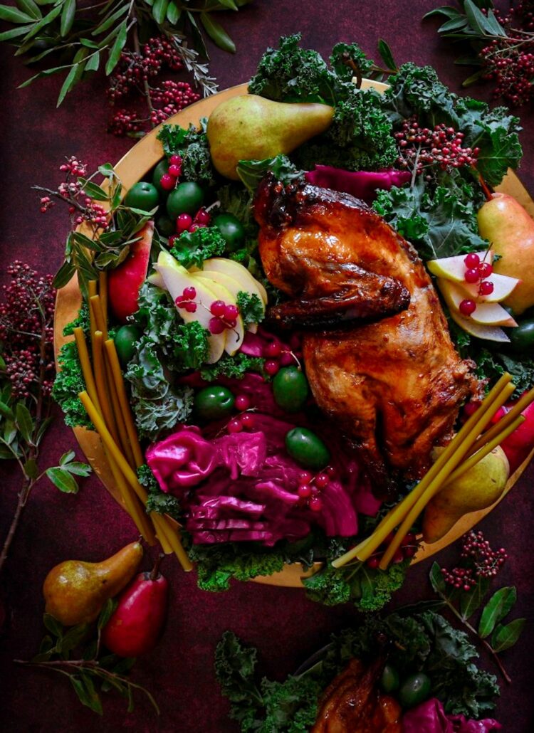 Roast Duck with Pears