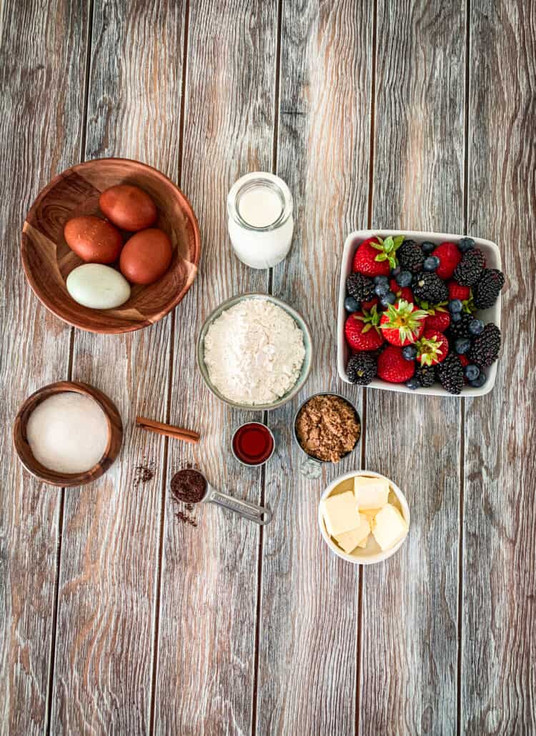 Sumac Roasted Berry Dutch Baby Pancake-Ingredients