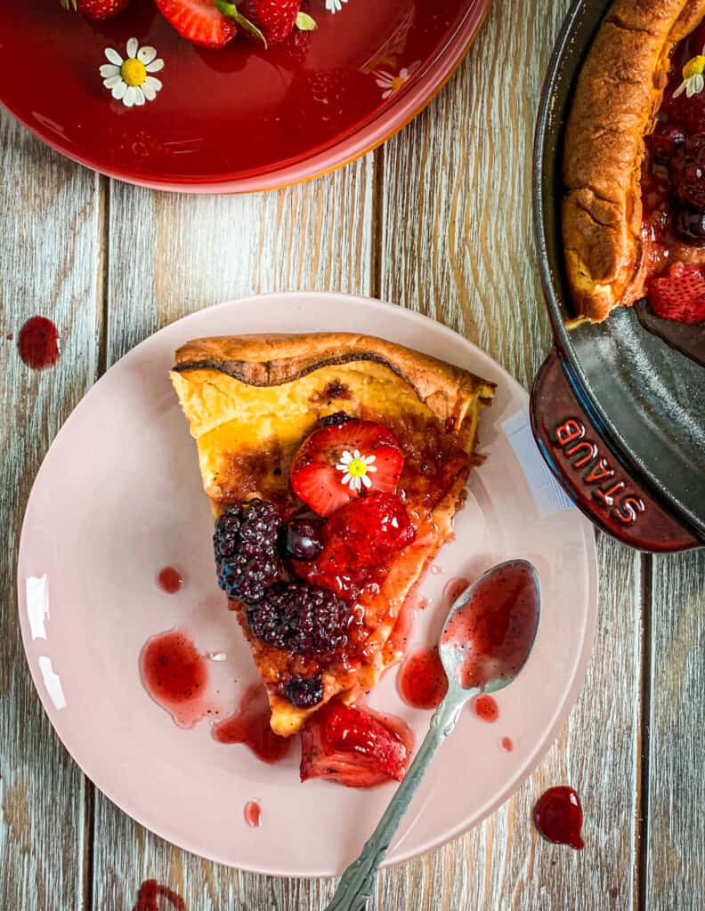 Sumac Roasted Berry Dutch Baby Pancake