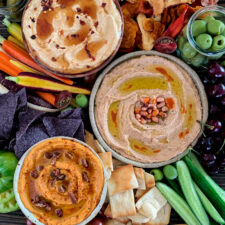 Hummus and Vegetable Board