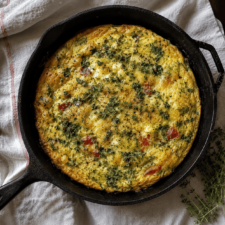 Roasted Pepper & Herb Frittata
